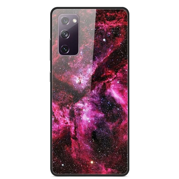 Стильный стеклянный корпус + PC + TPU-чехол для Samsung Galaxy S20 FE 4G/5G/2022/S20 Lite Case - Rose