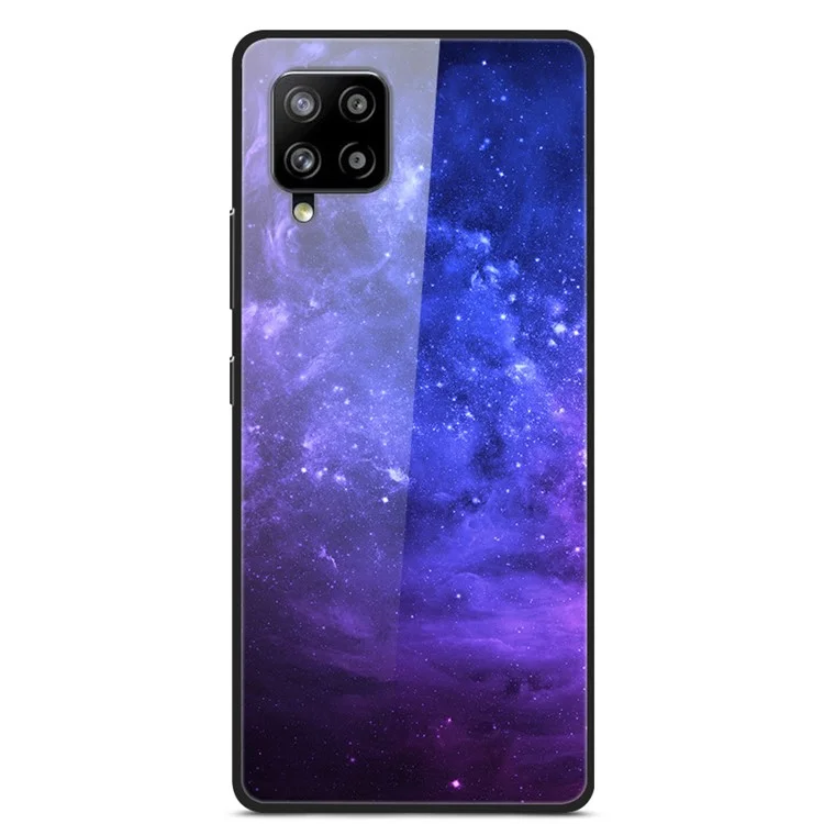 Pattern Printing for Samsung Galaxy A42 5G Glass + PC + TPU Hybrid Case - Star River