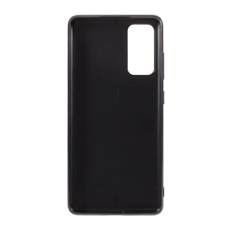 Para Samsung Galaxy S20 FE 4G/5G/S20 Lite/S20 FE 2022 Diseño de Lentejuelas Brillantes Marco Plateado TPU + Carcasa Híbrida de PC - Negro