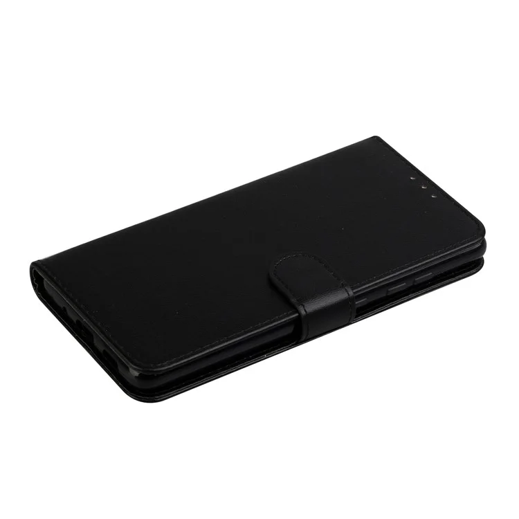 For Samsung Galaxy S20 FE 4G/5G/S20 Lite/S20 FE 2022 Solid Color Style with Card Slots Leather Shell - Black