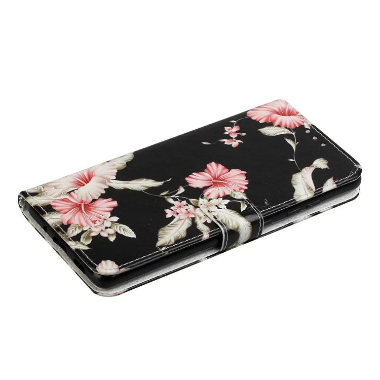 Für Samsung Galaxy S20 fe 4G/5G/S20 Lite/S20 fe 2022 Muster Druckbrieftaschen -lederschutzabdeckung - Pinke Blume