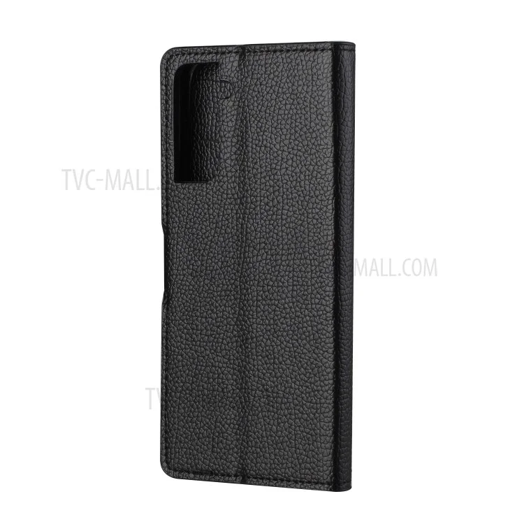 Litchi Skin Leather Wallet Case for Samsung Galaxy S21 5G Phone Cover