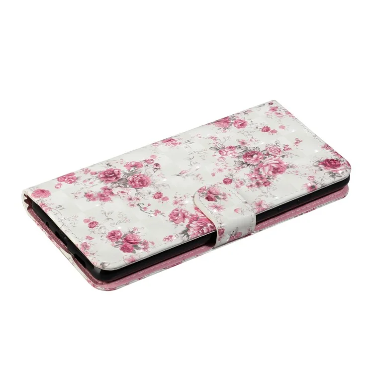 For Samsung Galaxy S20 FE 4G/5G/S20 Lite/S20 FE 2022 Light Spot Decor Pattern Printing Wallet Stand Leather Phone Casing with Strap - Beautiful Flower