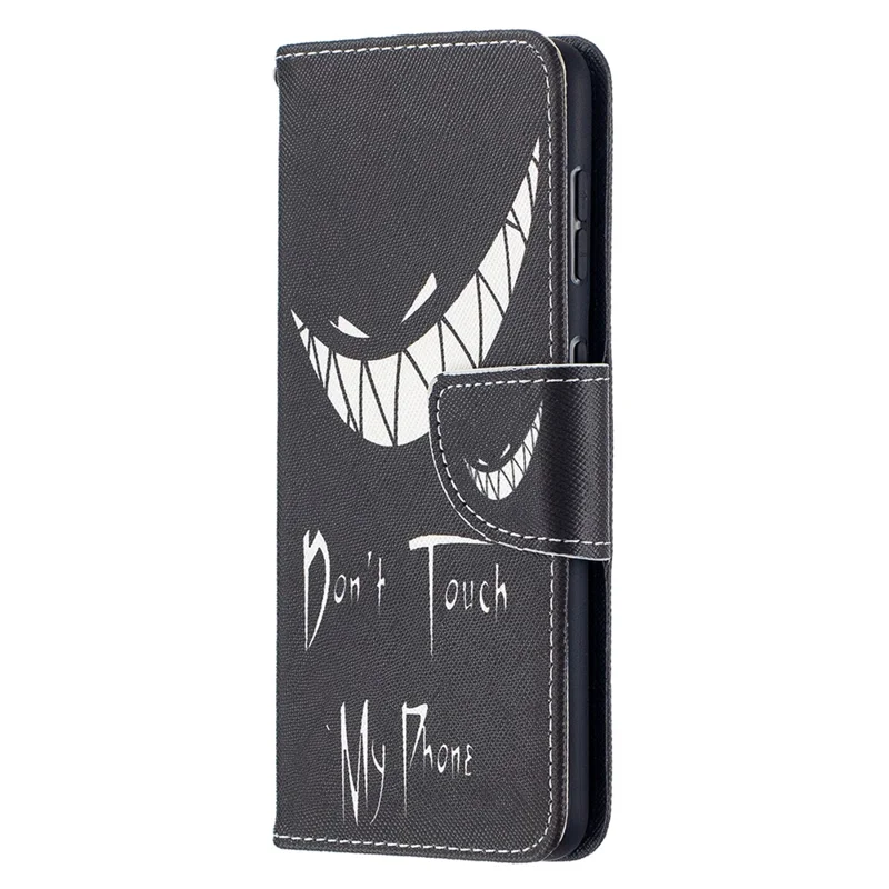 Faddish Pattern Printing Stand Leather Case Cover for Samsung Galaxy S21 4G/5G - Teeth