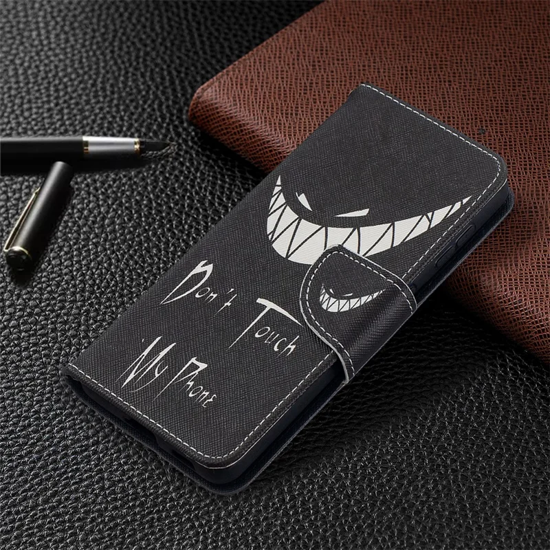 Faddish Pattern Printing Stand Leather Case Cover for Samsung Galaxy S21 4G/5G - Teeth