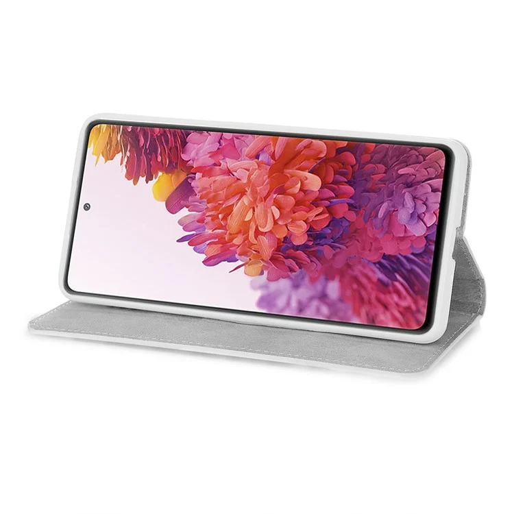 Für Samsung Galaxy S20 fe 4G/5G/S20 Lite/s20 FE 2022 Glitzer Pulverspleißen Leder -brieftasche Telefonabdeckung - Gold