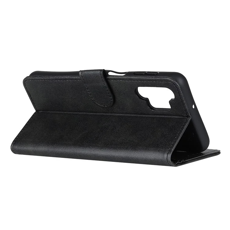Funda de cartera para teléfono móvil con soporte para Samsung Galaxy A32 5G / M32 5G de piel sintética - Negro