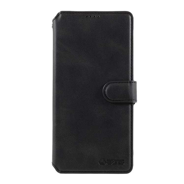 AZNS Cover for Samsung Galaxy S21 Ultra 5G Leather Wallet Stand Phone Shell - Black