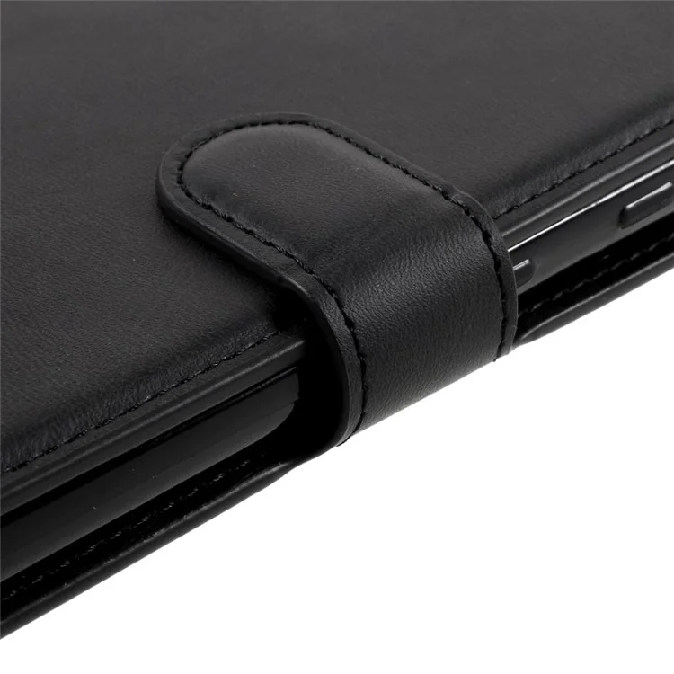 AZNS Cover for Samsung Galaxy S21 Ultra 5G Leather Wallet Stand Phone Shell - Black