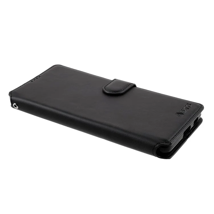 AZNS Cover for Samsung Galaxy S21 Ultra 5G Leather Wallet Stand Phone Shell - Black