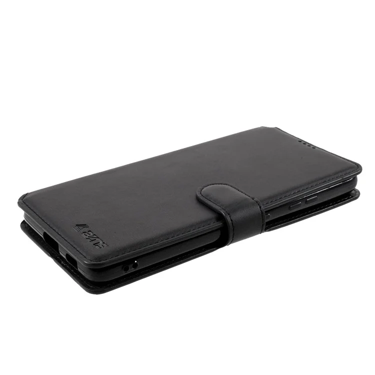 AZNS Cover for Samsung Galaxy S21 Ultra 5G Leather Wallet Stand Phone Shell - Black