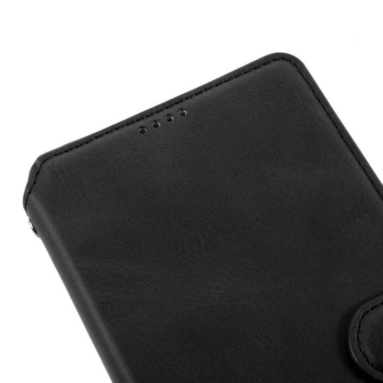 AZNS Cover for Samsung Galaxy S21 Ultra 5G Leather Wallet Stand Phone Shell - Black