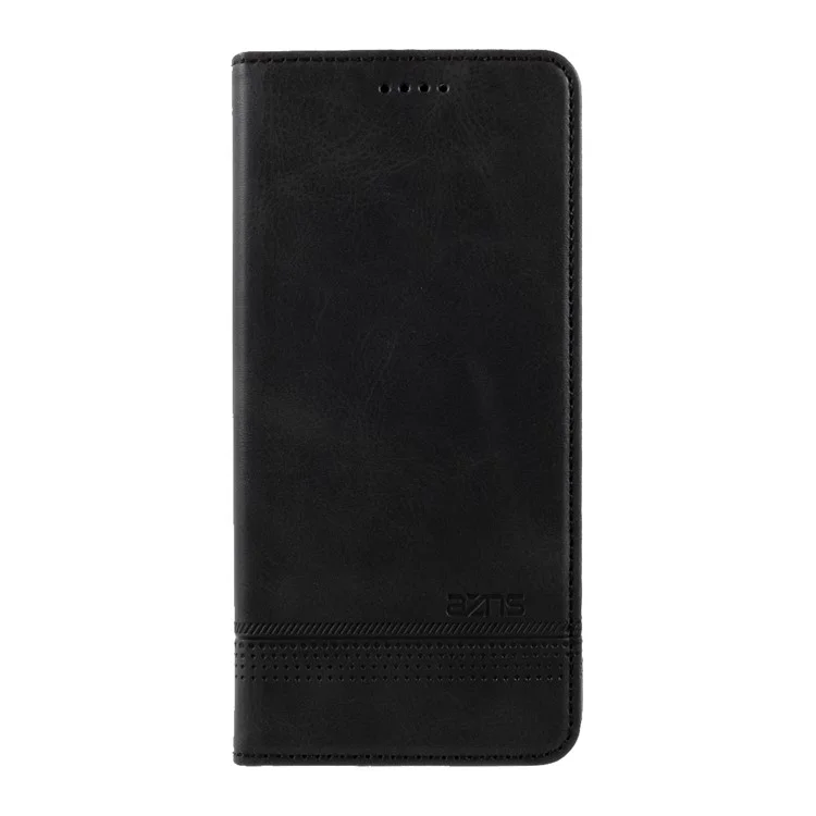 AZNS Auto-absorbed Leather Cover für Samsung Galaxy S21+ 5G Stand Case - Schwarz