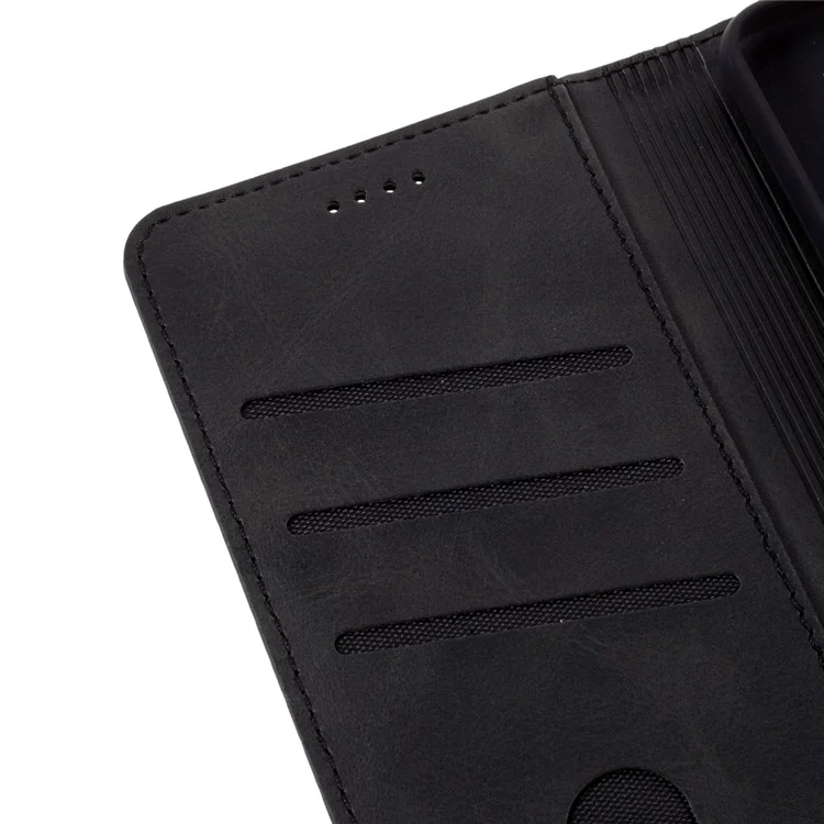 AZNS Auto-absorbed Leather Cover für Samsung Galaxy S21+ 5G Stand Case - Schwarz