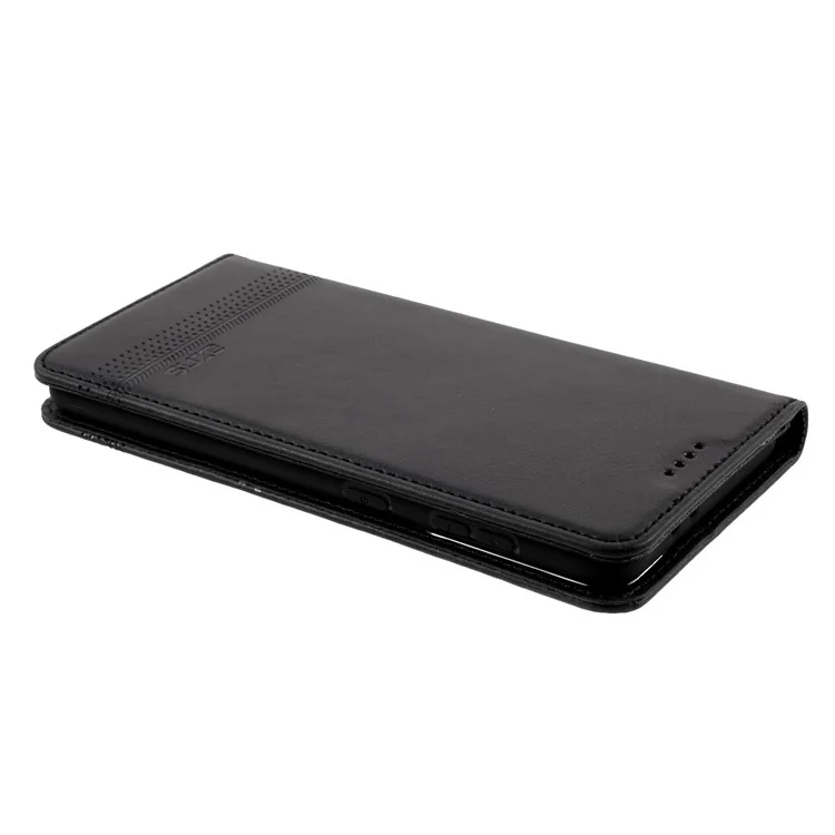 AZNS Auto-absorbed Leather Cover für Samsung Galaxy S21+ 5G Stand Case - Schwarz