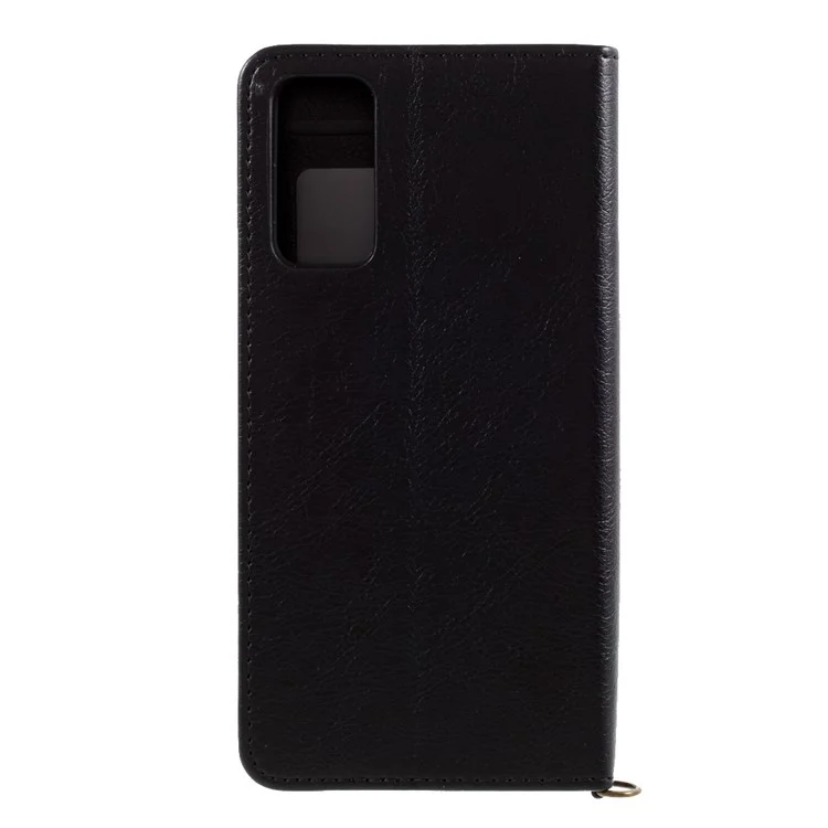 CMAI2 for Samsung Galaxy S20 FE 4G/5G/S20 Lite/S20 FE 2022 Auto-absorbed Folio PU Leather Cover with Card Slots - Black
