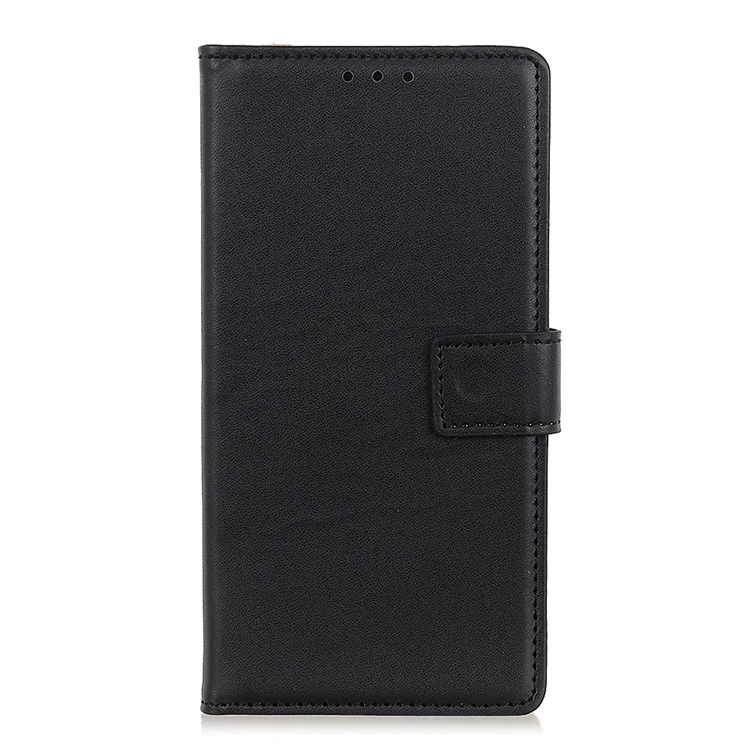 Para Samsung Galaxy A32 5G / M32 5G Cubierta de Billetera Flip Flip Cuero Caja de Teléfono - Negro Oscuro