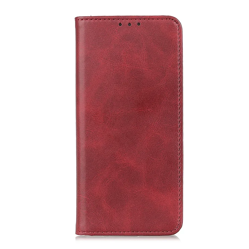 For Samsung Galaxy A32 5G / M32 5G Auto-absorbed Wallet Stand Split Leather Phone Case Cell Phone Cover - Red