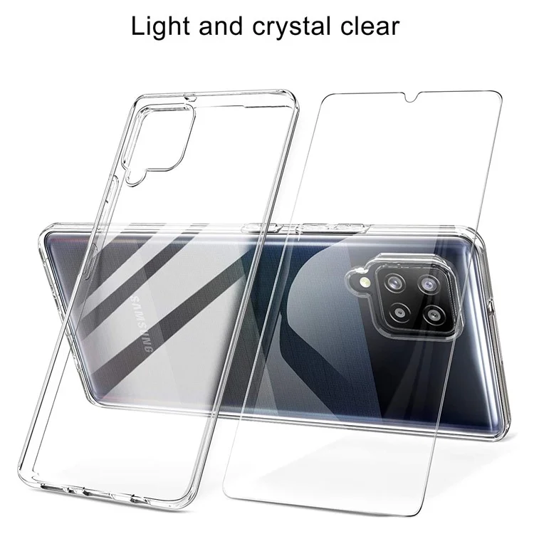 Телефон TPU TPU Back Shell + Защитник из Закаленного Стеклянного Экрана Для Samsung Galaxy A42 5G