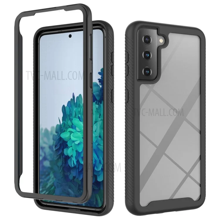 Protecteur hybride PC + TPU pour Samsung Galaxy S21+ Coque antichoc - Noir