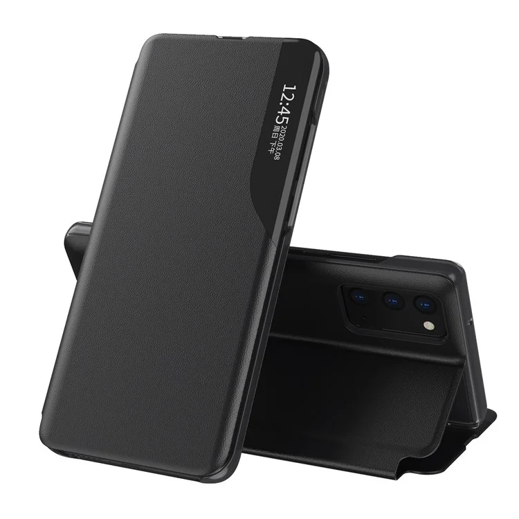 Custodia Flip in Pelle Multicolore con Supporto per Samsung Galaxy A13 5G / A32 5G / M32 5G - Nero