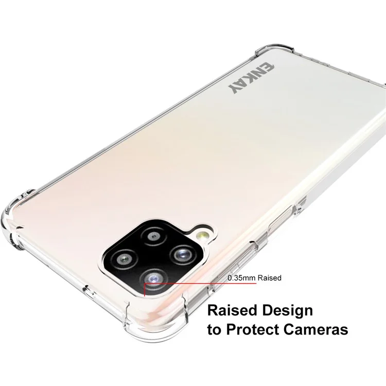 ENKAY HAT PRINCE 4 Corners Thickened Shockproof Clear TPU Case для Samsung Galaxy A12