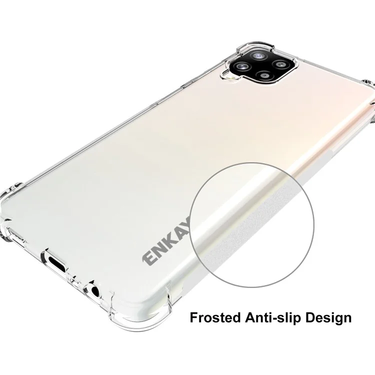 ENKAY HAT PRINCE 4 Corners Thickened Shockproof Clear TPU Case для Samsung Galaxy A12