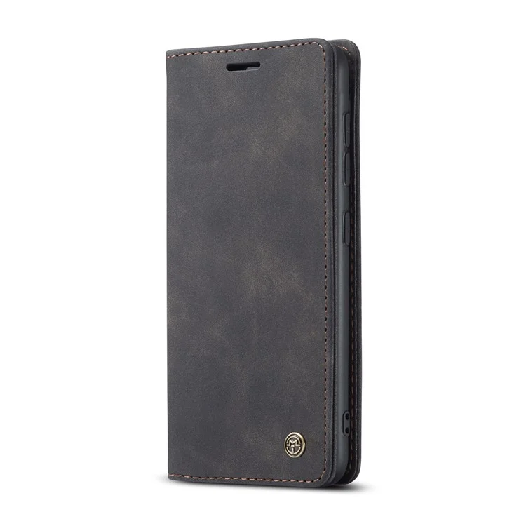 Serie Caseme 013 Series Auto-absorzed Leather Whatet Case Per Samsung Galaxy A42 5G - Nero