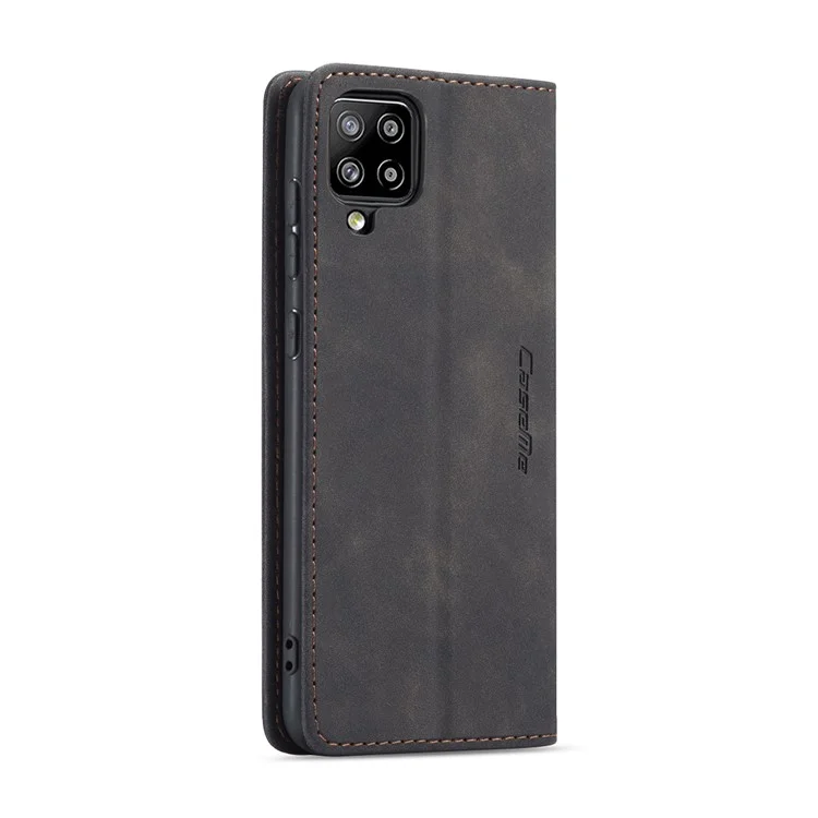 Serie Caseme 013 Series Auto-absorzed Leather Whatet Case Per Samsung Galaxy A42 5G - Nero