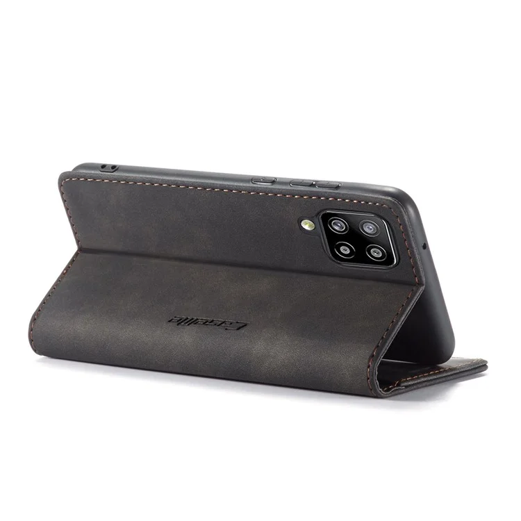 Serie Caseme 013 Series Auto-absorzed Leather Whatet Case Per Samsung Galaxy A42 5G - Nero