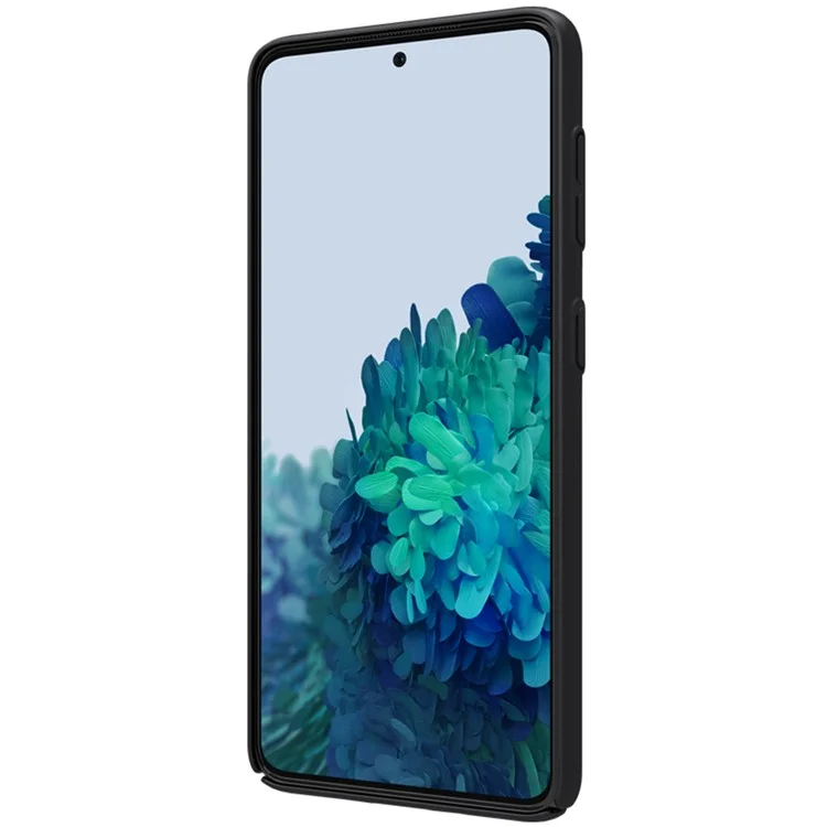NILLKIN Super Bouclier givré Coque de smartphone Boîtier dur en PC pour Samsung Galaxy S21 4G/5G - Noir 