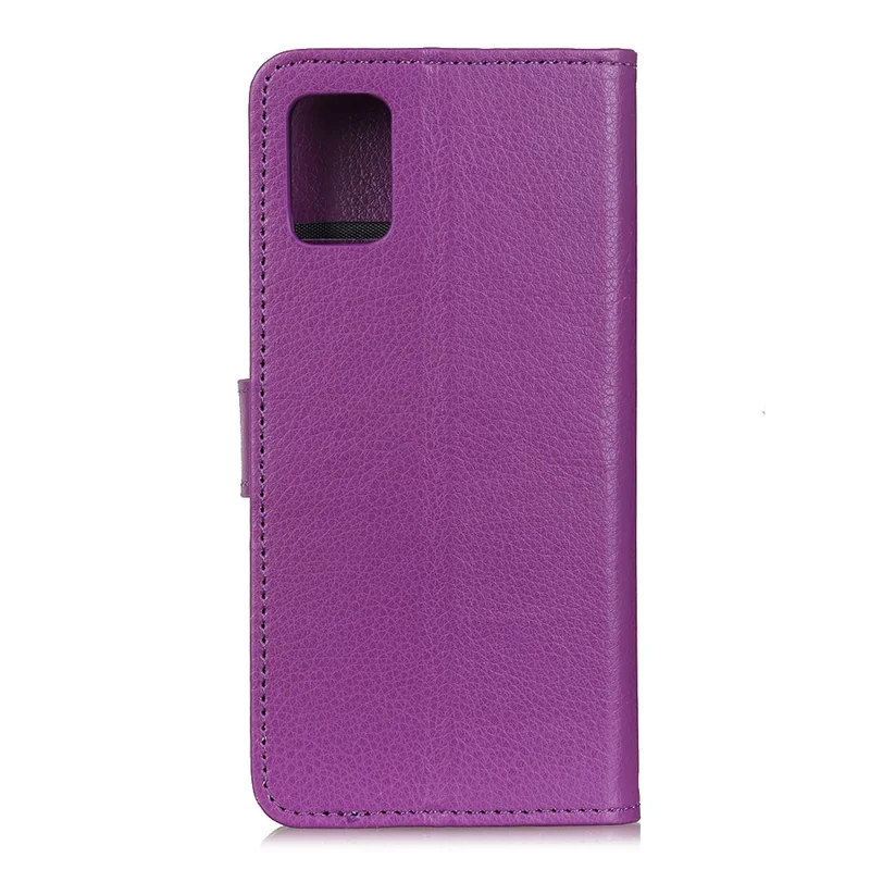For Samsung Galaxy A52 4G/5G / A52s 5G Phone Case Classic Litchi Texture Wallet Leather Phone Protector - Purple
