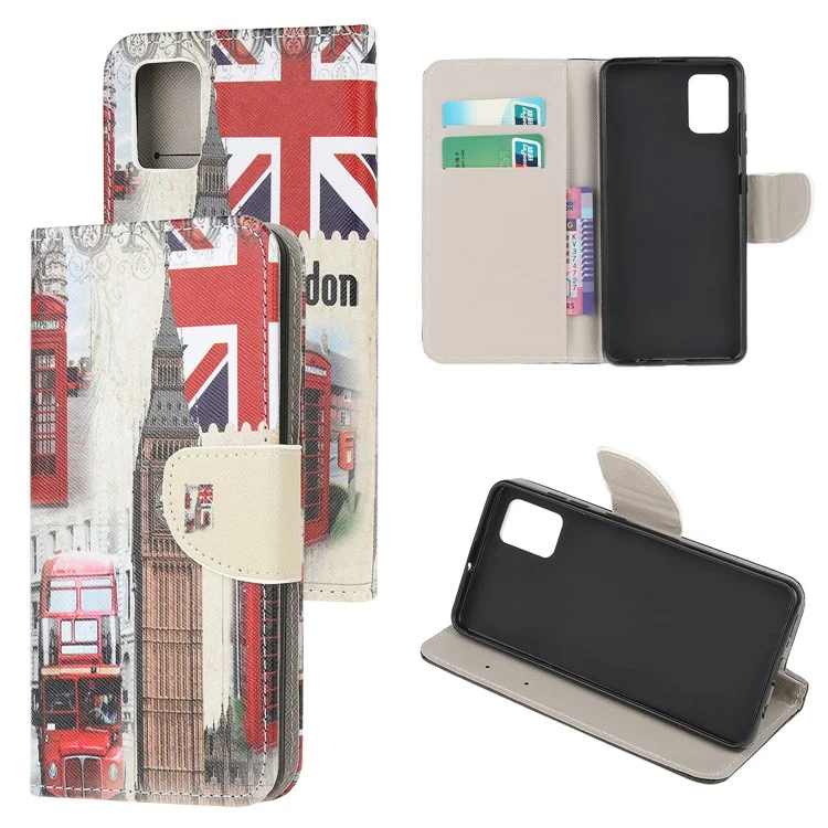 Printing Cross Texture Stand Protector for Samsung Galaxy A52 4G/5G / A52s 5G Leather Cover - Big Ben