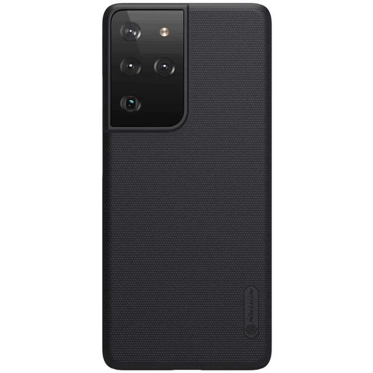 NILLKIN Frosted Shield Dustproof Anti-shock Matte PC Hard Phone Shell for Samsung Galaxy S21 Ultra 5G - Preto