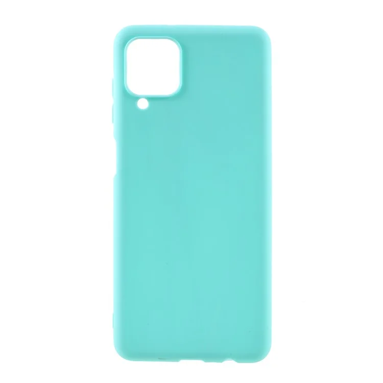 For Samsung Galaxy A12 Thin Matte TPU Phone Case Finish Profile Soft Back Protective Cover - Baby Blue