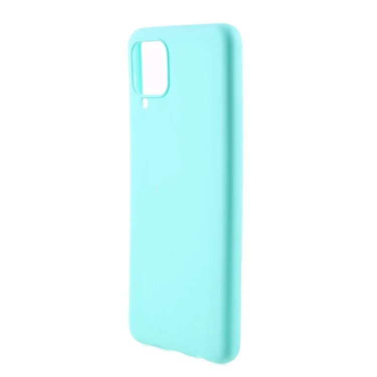 For Samsung Galaxy A12 Thin Matte TPU Phone Case Finish Profile Soft Back Protective Cover - Baby Blue