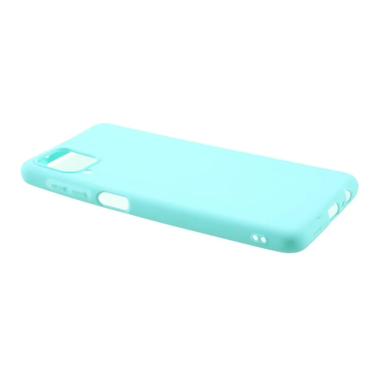 For Samsung Galaxy A12 Thin Matte TPU Phone Case Finish Profile Soft Back Protective Cover - Baby Blue