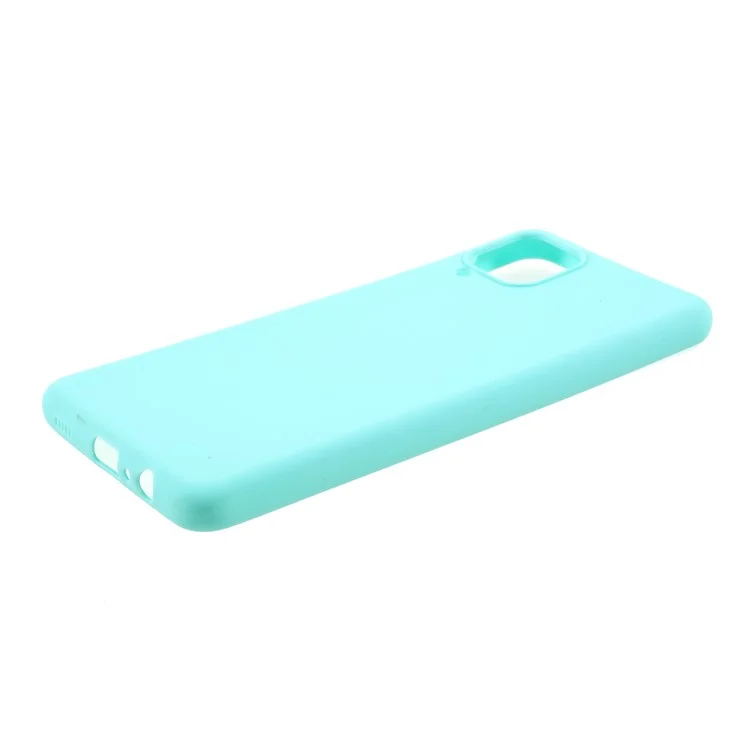 For Samsung Galaxy A12 Thin Matte TPU Phone Case Finish Profile Soft Back Protective Cover - Baby Blue