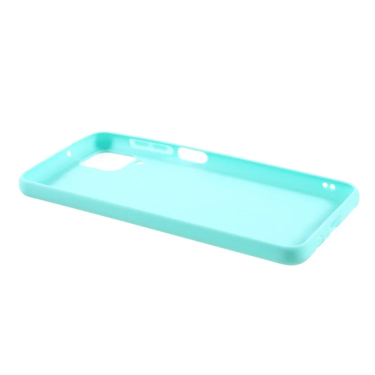 For Samsung Galaxy A12 Thin Matte TPU Phone Case Finish Profile Soft Back Protective Cover - Baby Blue