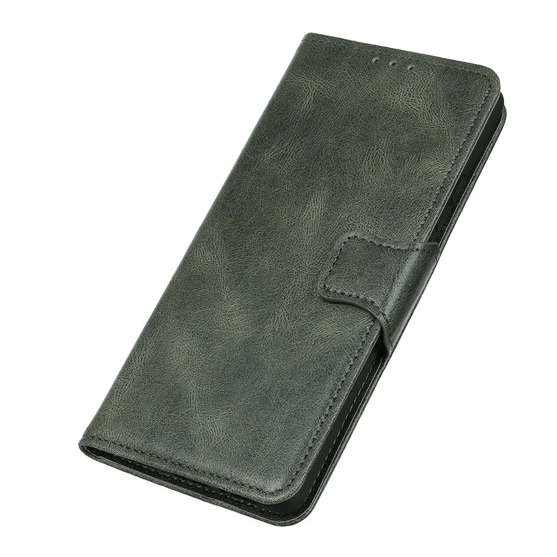 Crazy Horse PU Leather Wallet Stand Protector Cover for Samsung Galaxy A52 4G/5G / A52s 5G - Green