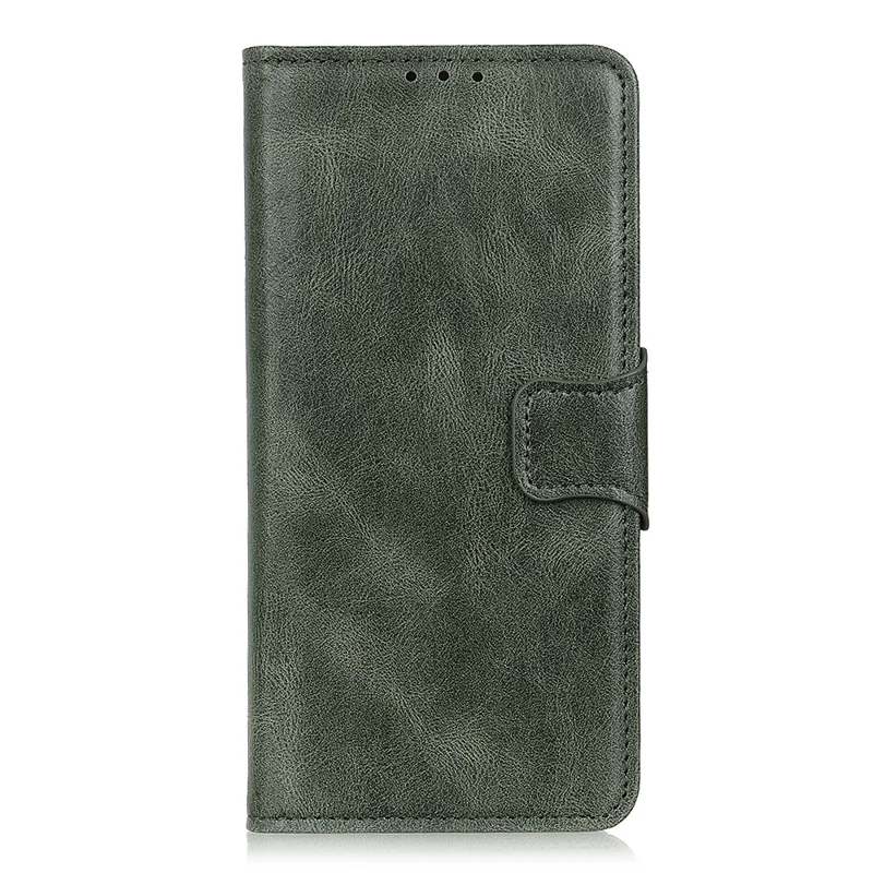 Crazy Horse PU Leather Wallet Stand Protector Cover for Samsung Galaxy A52 4G/5G / A52s 5G - Green