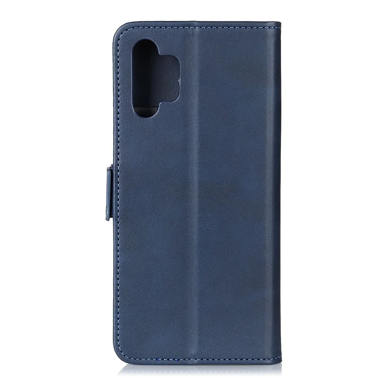 Custodia a Libro in Pelle PU per Samsung Galaxy A32 5G/M32 5G, Funzione Supporto Magnetico Flip Wallet Cover per Telefono - Blu