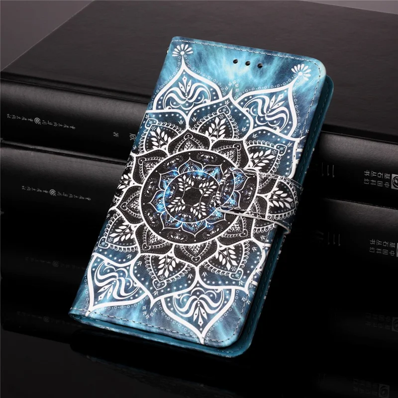 Pattern Printing Textured Wallet Stand Leather Case for Samsung Galaxy A32 5G/M32 5G - Flower Pattern