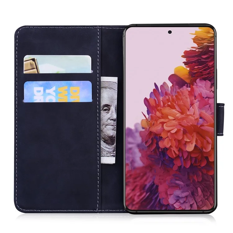 Case de Teléfonos de Cuero Para la Billetera Para Samsung Galaxy S21 Ultra 5G - Negro