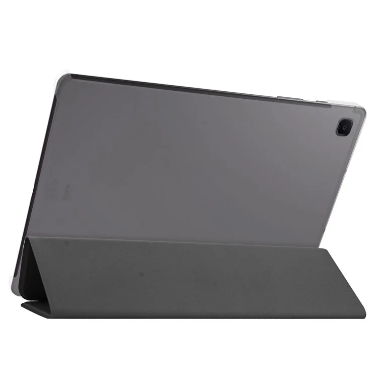 Funda protectora plegable de trifold de piel de poliuretano a prueba de huellas dactilares y arañazos para Samsung Galaxy Tab A7 10.4 (2022) / (2020) - Negro