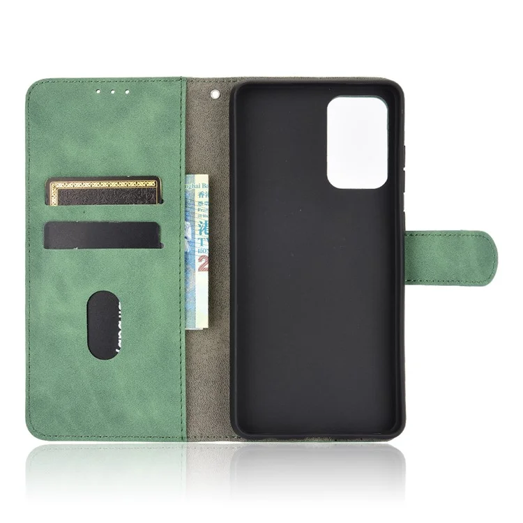 Delicate PU Leather Wallet Cell Phone Case for Samsung Galaxy A72 5G / A72 4G - Green