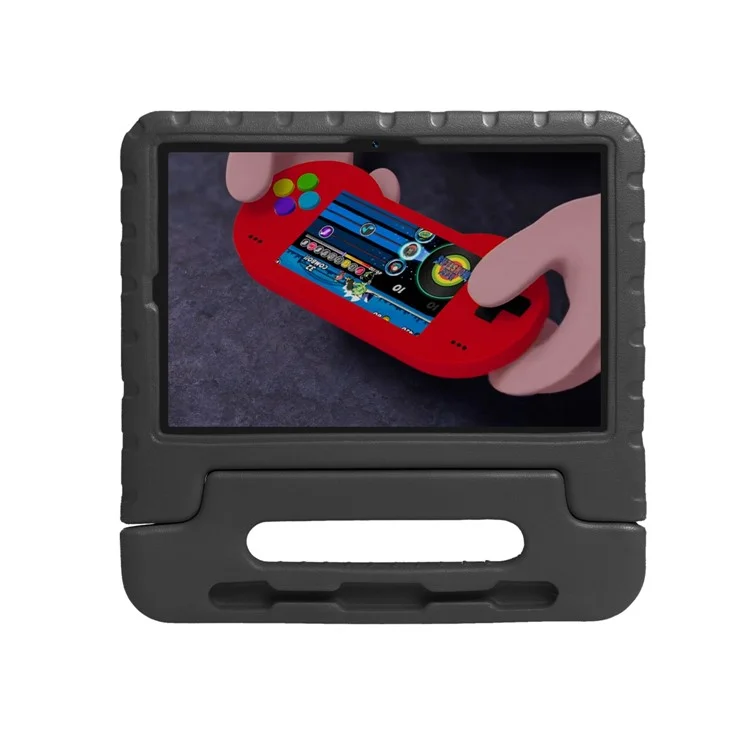 Kickstand Anti-shock EVA Tablet Case com Slot para Stylus para Samsung Galaxy Tab A7 10.4 (2022) / (2020) - Preto