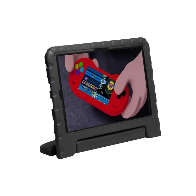 Kickstand Anti-shock EVA Tablet Case com Slot para Stylus para Samsung Galaxy Tab A7 10.4 (2022) / (2020) - Preto