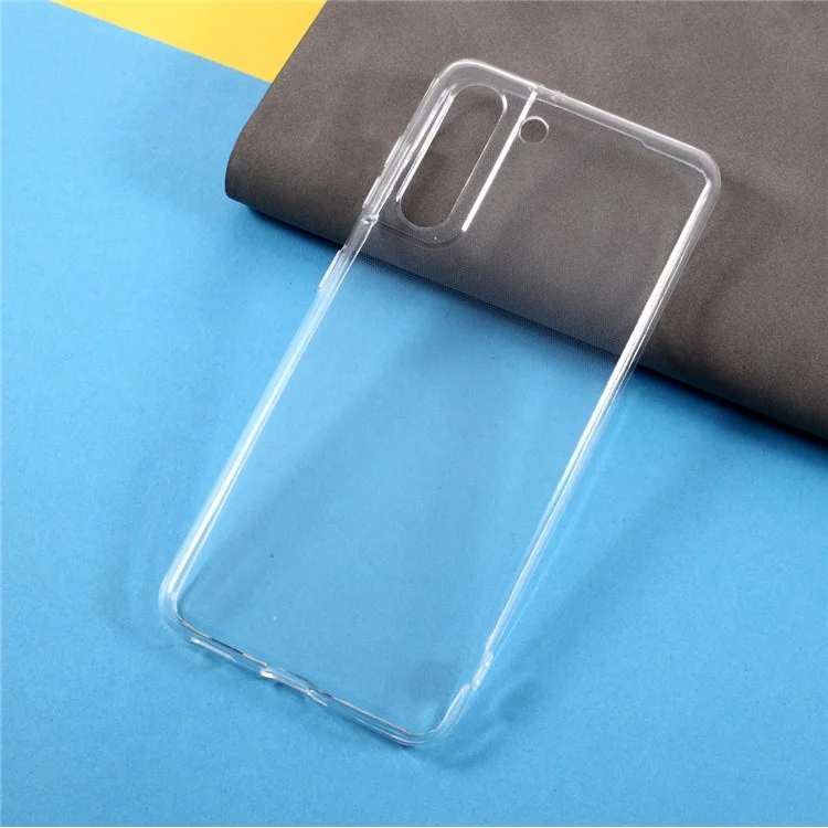 Shock Absorption Crystal Clear TPU Casing Shell for Samsung Galaxy S21 4G/5G - Transparent