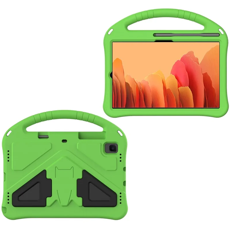 Shock-proof with Handle EVA Tablet Case with Pen Slot for Samsung Galaxy Tab A7 10.4 (2022) / (2020) T500 - Green